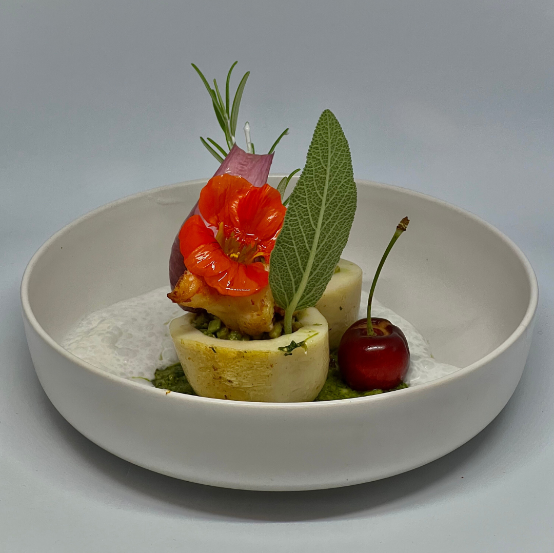 Création végétale du Chef — fleurs du potager